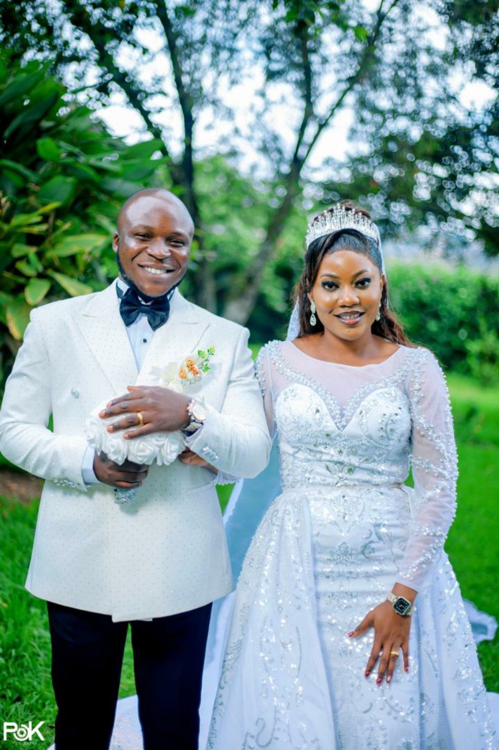 White Wedding Couple Wear