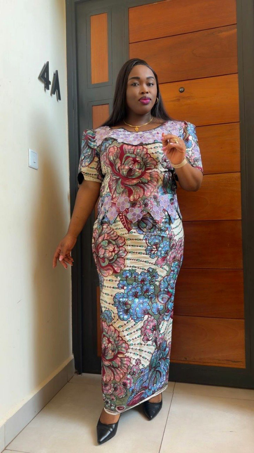 Floral Long Occasion Dress