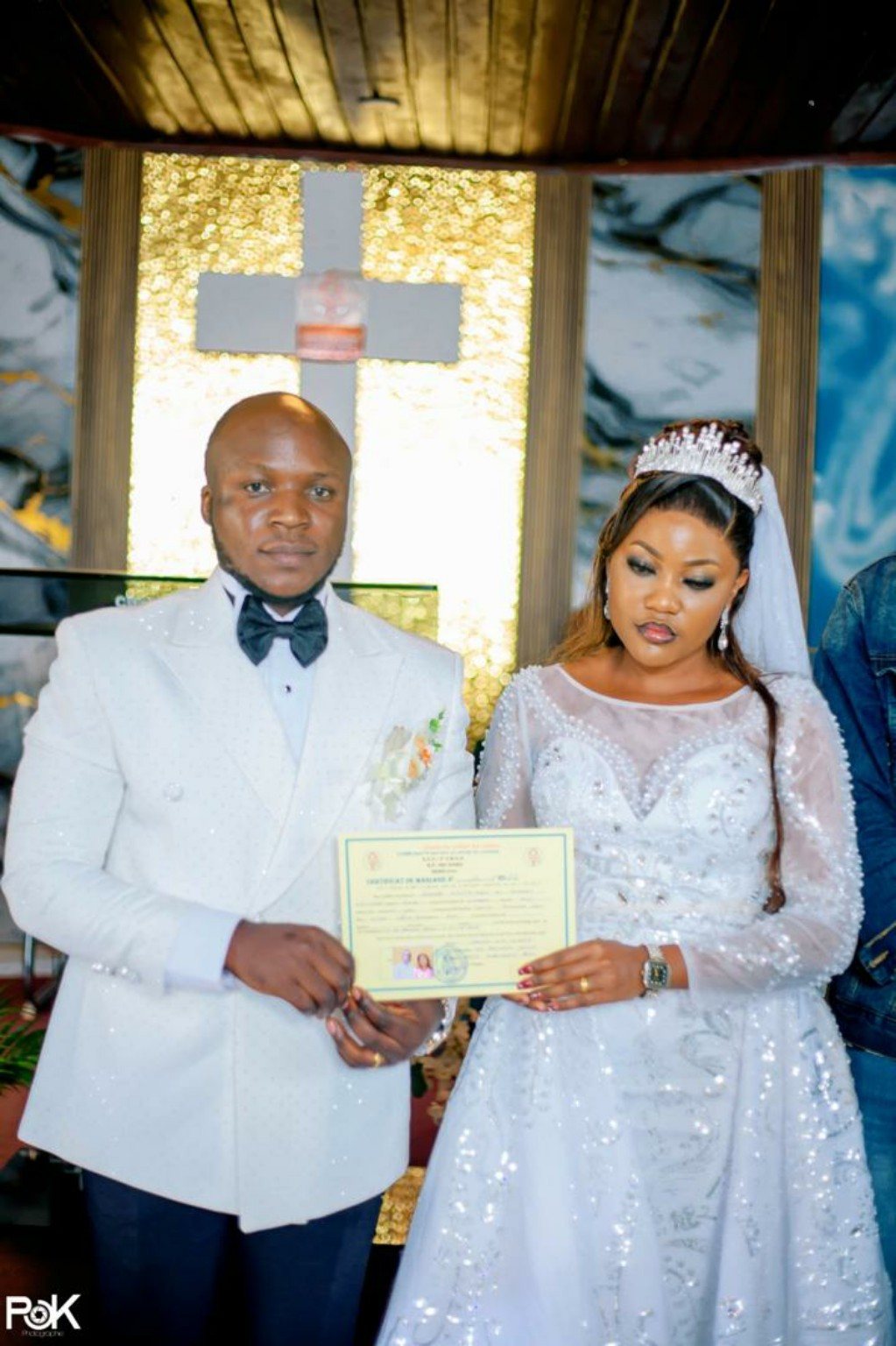 White Wedding Couple Wear