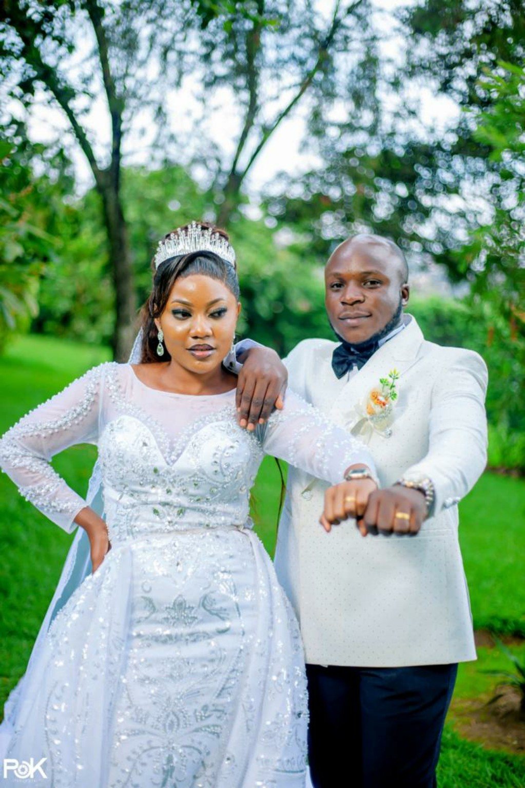 White Wedding Couple Wear