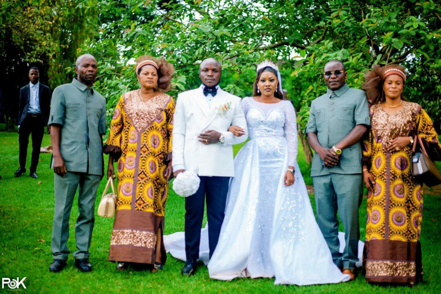 White Wedding Couple Wear