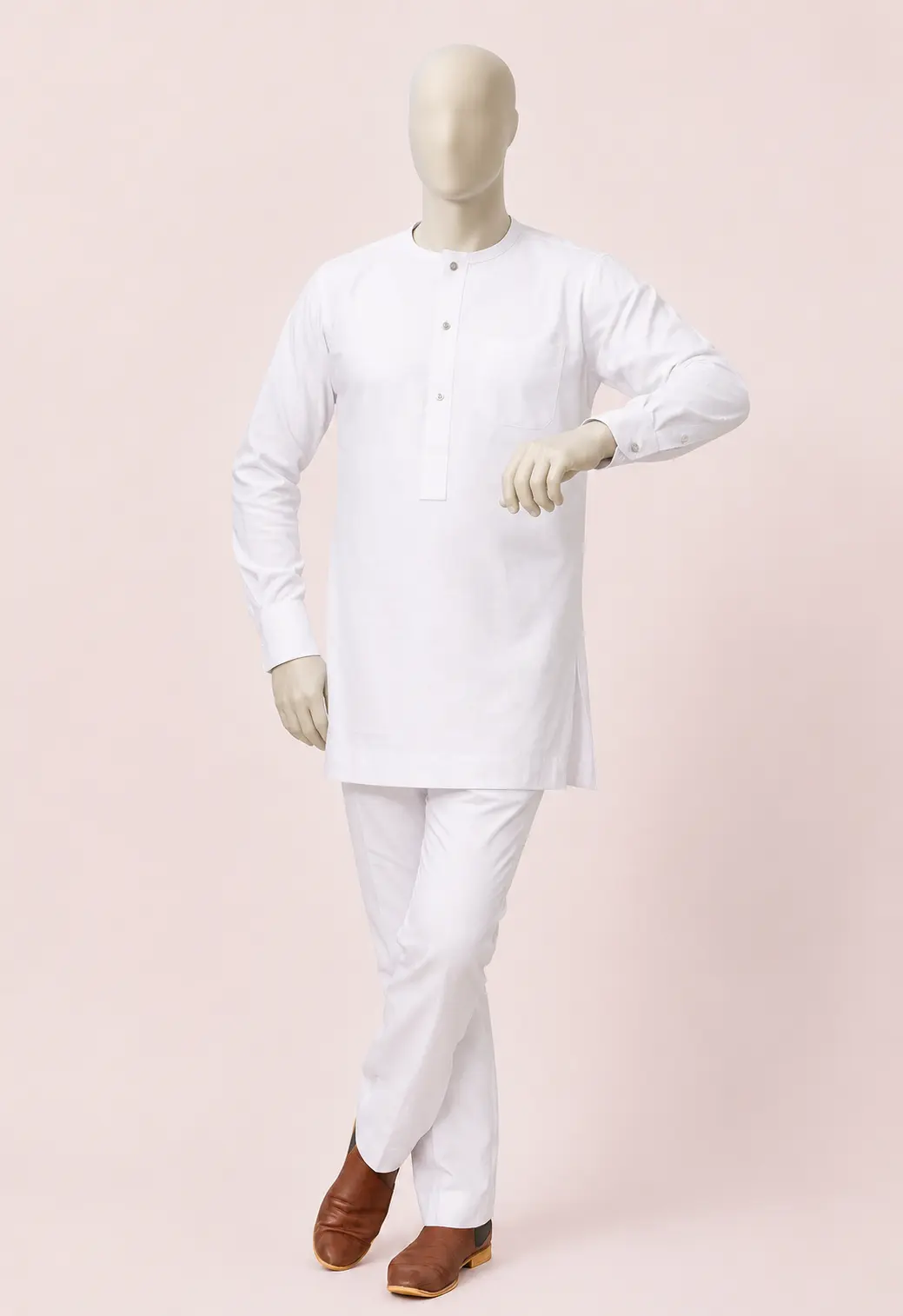 All-White Traditional Outfit